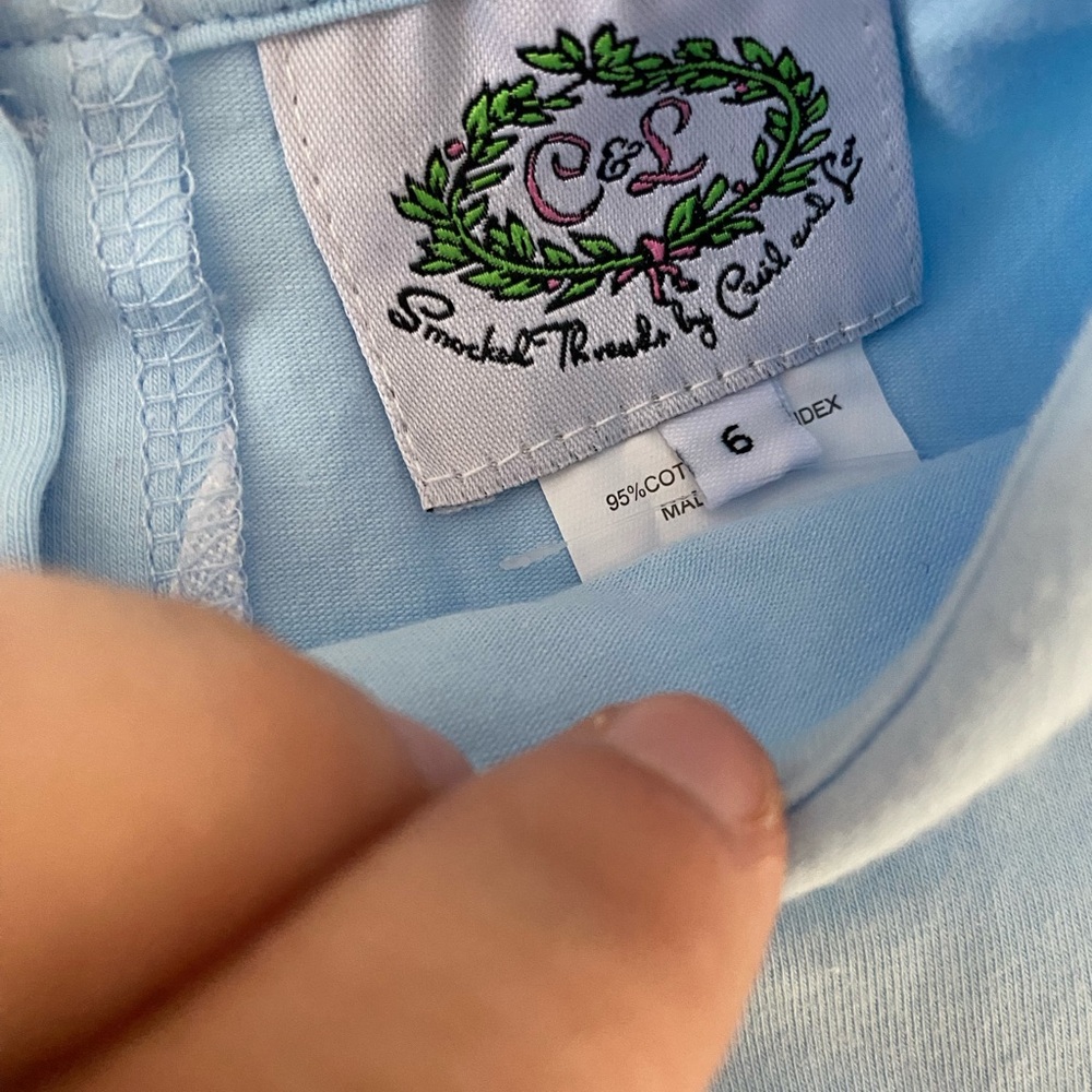 Baby blue Peter Pan collar shirt